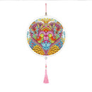 Heart Owl Pendant Pink Tassel Special Shape DIY Diamond Painting Home Decor