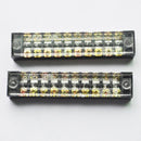 10 Poles Connector Barrier Terminal Strips Block 600V 15A