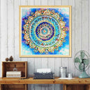 5D DIY Special Shaped Diamond Painting Folk Flower Cross Stitch Embroidery
