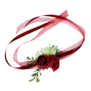 Wedding Corsage Wrist Flower Wedding Supplies Photo Props Wrist red