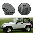 Alloy Black Car Fuel Tank Cover Fuel Gas Cap Cover For Jeep Wrangler 2007-2