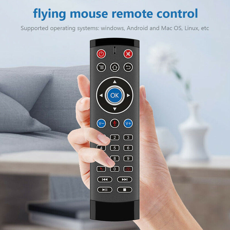 T1 Pro 2.4G Wireless Air Mouse Gyro Remote Control Voice for Android TV Box
