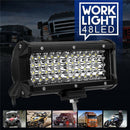 7 Inch 144W 48Led Work Light Bar Spot Beam Driving Fog Lamp Off-Road Tracto