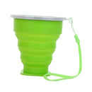 2 Pieces Collapsible Silicone Travel Coffee Mug 300ml Water Cups Portable