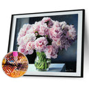 5D Diamond Painting DIY Eustoma Full Drill Embroidery Pictures Rhinestones