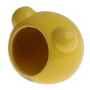 Ceramic Hamster Bed Comfortable Sleeping Small Animal Pet House Yellow
