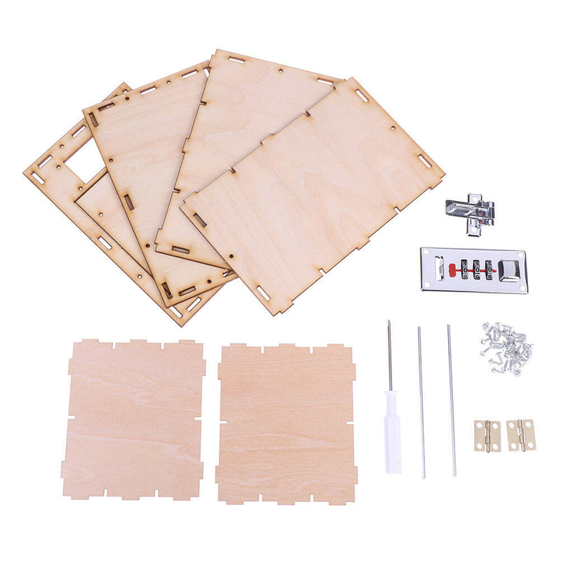 Mechanical password box diy kids science projects experiment kits boy  ME
