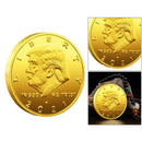 2 Pieces American 45th President Donald Trump Coin US Metal Coin Collection