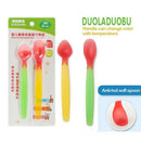 2pcs baby temperature spoon color changing newborn spoon baby feeding warm so O3