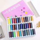 39Pcs 200 Yard Mixed Colors Polyester Spool Sewing For Hand Machine Thread N2X5