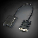 1PCS VGA Male to HDMI Female Adapter Cable Output USB Audio Video Conve KZH