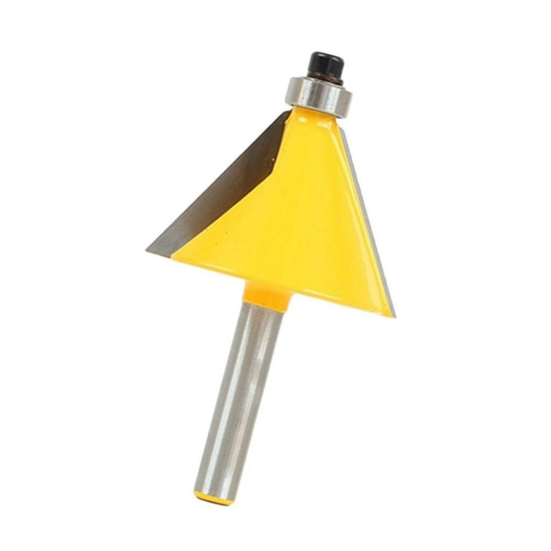 3Pcs Chamfer & Bevel Edging Router Bit Top Beading Cutter - 1/4" Shank