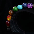 Men Women Natural Stone Buddha Prayer Bracelet Elastic Beaded Wristband