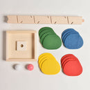 Wooden Tree Ball Run`Track Play Game Supplies Kids Intelligence Educational  Hn