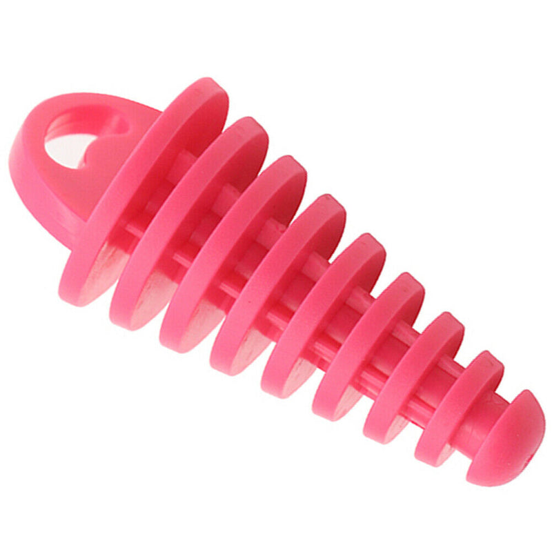 Motorcycle Exhaust Pipe Air-bleeder Plug Muffler Wash Plug Small (Pink)