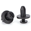 50pcs 6 mm Auto Car Bumper Fender Retainer Push Black Plastic Clips FastenLJ