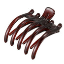 5X(Women Lady Girls Non Slip Grip Large Claw Hair Clip Clamp,Coffee Z4Y2)