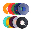 10Pcs Plastic Clothing Round Rack Ring Shop Size Dividers Fits Round Tube lj