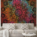 Geometric Printing Carpet Sleeping Blanket Tapestry (Mandala18 150x130cm) SN9F