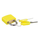 2 Pack Small Padlocks W/ Two Keys Suitcase Bag Security Locks Red and Yellow