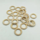 DIY Baby Wooden Teething Rings Necklace Bracelet DIY Crafts 35mm 20pcs