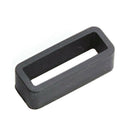 Black Watch Strap Retaining Hoop Loop Rubber Retainer Buckle Holder 18mm W4O8