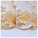Bronzing Coffee table Tablecloth Hollow Pvc Plastic Coffee table Waterproof