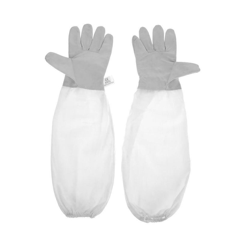 1pc Protective Beekeeping Suit Safe Gloves Veil Hood Full Body Bite Protection
