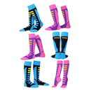 Kids Winter Thermal Long Ski Snowboarding Hiking Sports Socks EU 27-30 Blue
