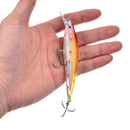 11cm/14g fishing lure artificial crank bait floating wobbler with two hooks OZ