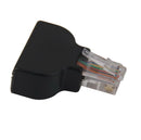 6x RJ45 Ethernet Male Plug to 8 Pin AV Terminal Screw Adapter Converter CCTV