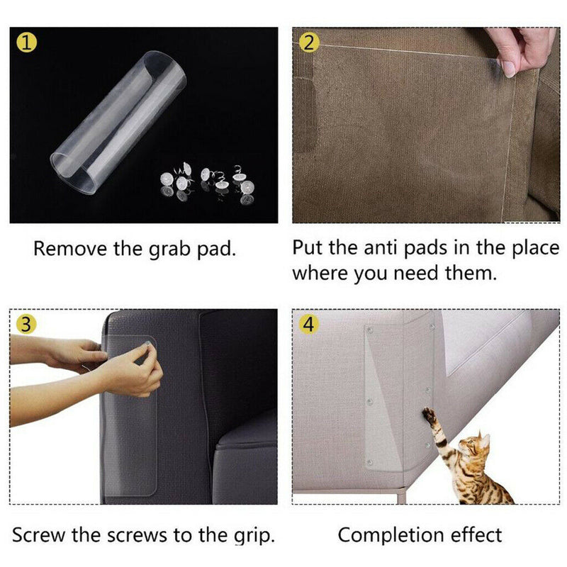 Anti Scratching Self-Adhesive Deterrent Tape for Furniture 15x48cm 2Pcs