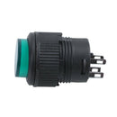 2 Pcs 4 Terminals Green LED Lamp Momentary Push Button Switch DC 3V U6G4