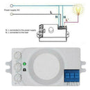 Microwave Sensor Switch PIR Motion Light Switch 5.8GHz 360 Switch Degree F4N0