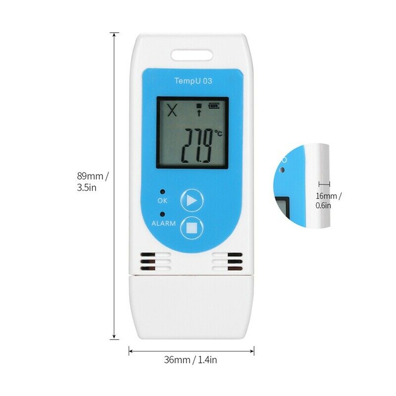 USB Temperature Humidity Data Logger Reusable RH TEMP Data Logger Recorder  U6U2