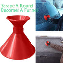 Magic Snow Remover Funnel Outdoor Cone Shaped Car Window Ice Scraper (Red