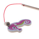 Set Of 34pcs Wooden Fishing Game Fishing Board Rods Children Role Play Game