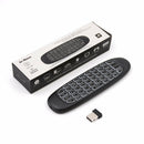 Wireless Air Mouse Dual Side Keyboard Remote For Android PC TV Box Back Light