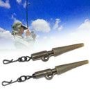 20pc Quick change swivels carp safety lead weights Fishing BIN clips Tack E Y7D0