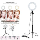 6" LED Selfie Ring Light with Stand Lighting for Live Stream Makeup Video