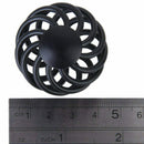 6 x Handle Drawer Knob / Wardrobe Door with Spiral Cage Design Diameter 3,4