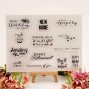 DIY Clear Transparent Stamps Silicone Letters Cards Album Decoration Seals