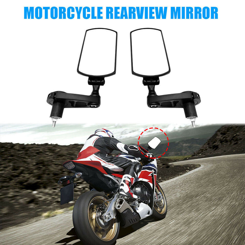 22mm 7/8 inch Handle Bar End Side Mirrors Aluminum Motorbike Rearview Mirrors