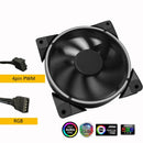 12cm RGB LED Light PC Cooling Fan 4Pin Computer Case Chassis Fan Cooler Radiator