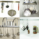 Set of 10 S Stainless Steel Suspension Hooks for Kitchen Cookware or Butche S8A9