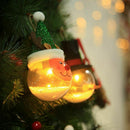 Home Desk Decor Glowing Christmas Tree Ornament Snowman Lights Desktop Deco Q4L8