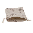 10 Linen Jute Sack Jewelry Pouch Drawstring Gift Bags Wedding Chinese Favor