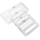 4Pcs Craft Addressing Guide Notebook Letter Envelope Stencil Set Templates  OZ