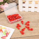 40Pcs Map Markers Wooden Drawing Photo Wall Studs Cork Board Pins Thumbtack T Tw