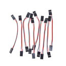 10Pcs 10cm 26AWG to Male JR Plug Servo Extension Lead Wire Cable 3C